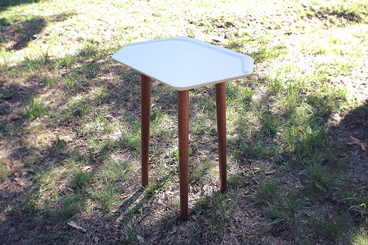 Golden Ice Corner Table