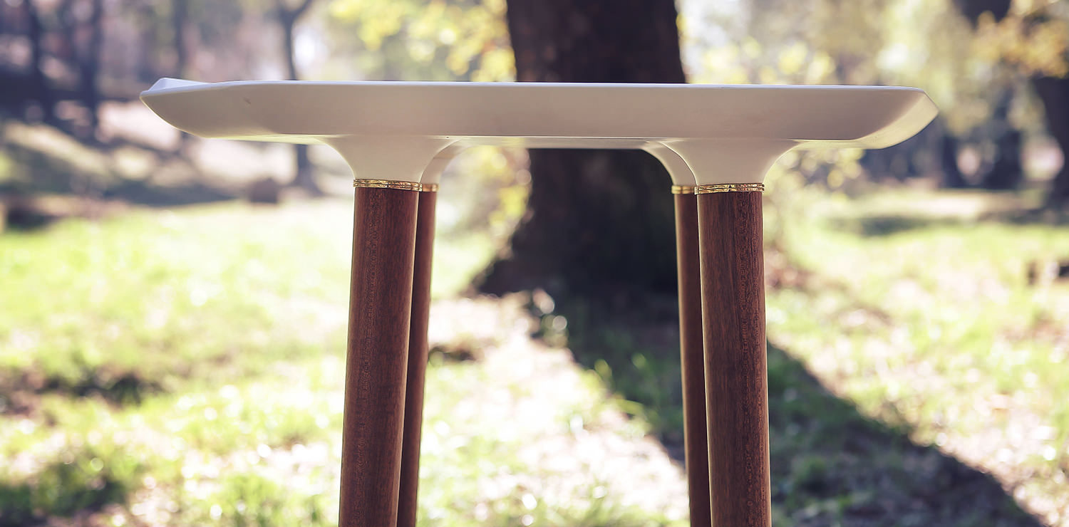 Golden Ice Corner Table